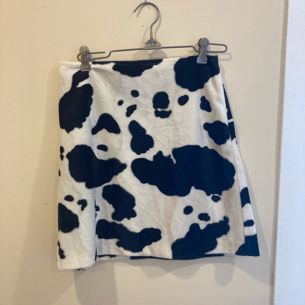 Vintage Cow Print Mini Skirt Size 2 Small